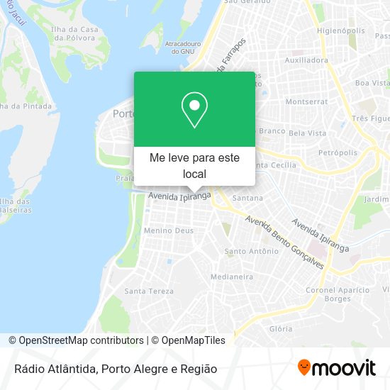 Rádio Atlântida mapa