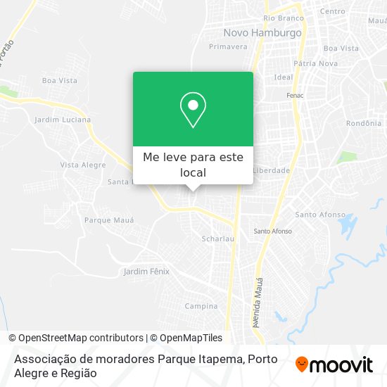 Associação de moradores Parque Itapema mapa