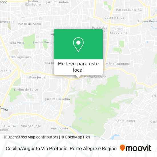 Cecília/Augusta Via Protásio mapa