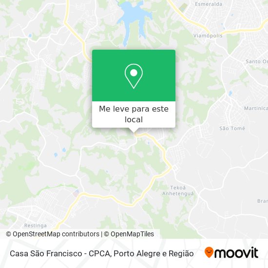 Casa São Francisco - CPCA mapa