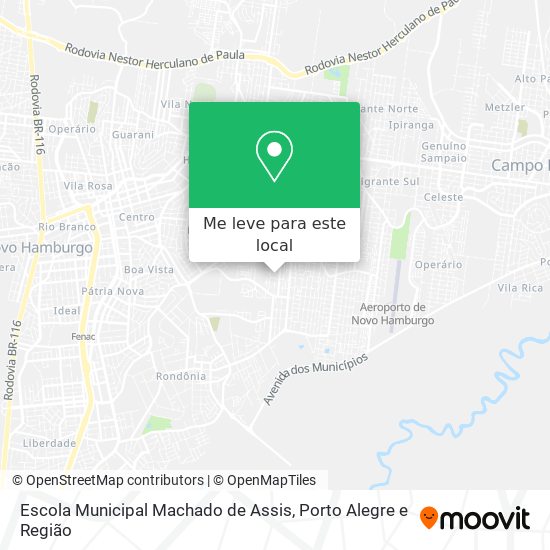 Escola Municipal Machado de Assis mapa