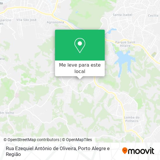 Rua Ezequiel Antônio de Oliveira mapa