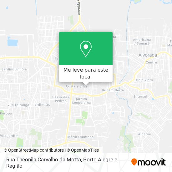 Rua Theonila Carvalho da Motta mapa