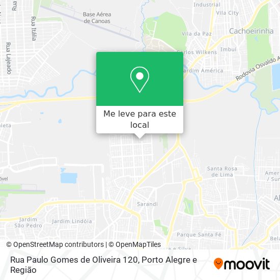 Rua Paulo Gomes de Oliveira 120 mapa