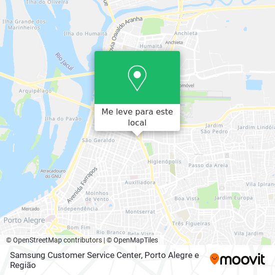 Samsung Customer Service Center mapa