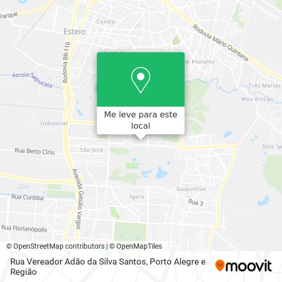 Rua Vereador Adão da Silva Santos mapa