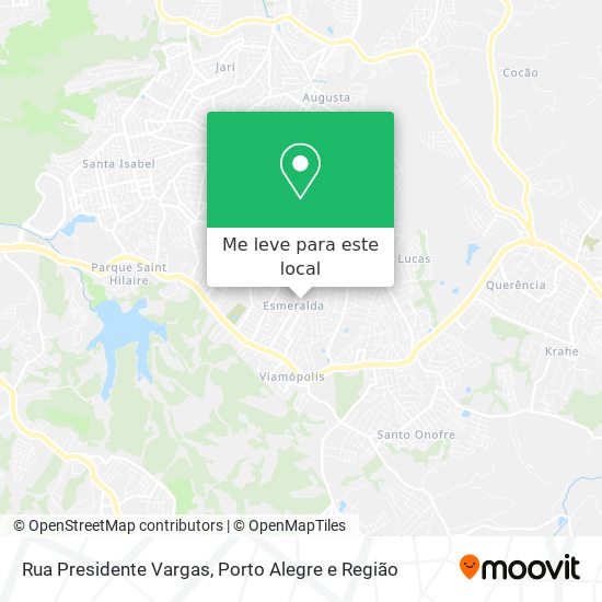 Rua Presidente Vargas mapa