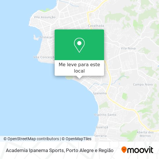 Academia Ipanema Sports mapa
