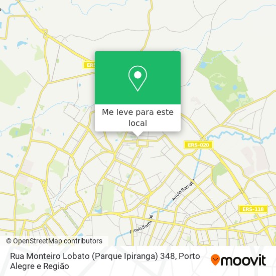 Rua Monteiro Lobato (Parque Ipiranga) 348 mapa