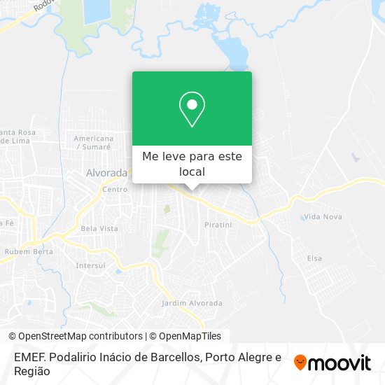 EMEF. Podalirio Inácio de Barcellos mapa