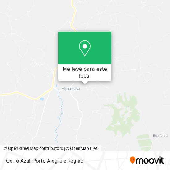 Cerro Azul mapa