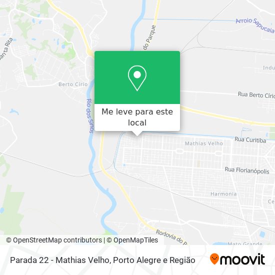 Parada 22 - Mathias Velho mapa