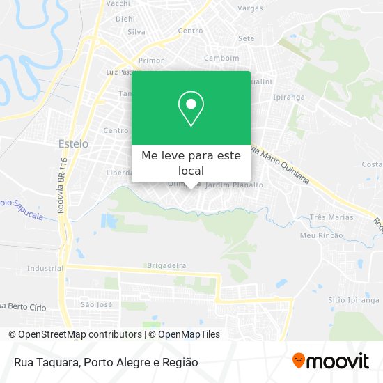 Rua Taquara mapa