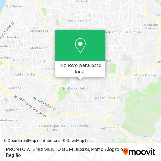 PRONTO ATENDIMENTO BOM JESUS mapa