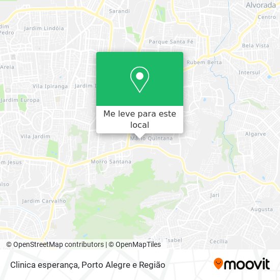 Clinica esperança mapa
