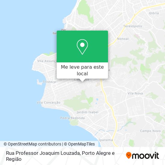 Rua Professor Joaquim Louzada mapa