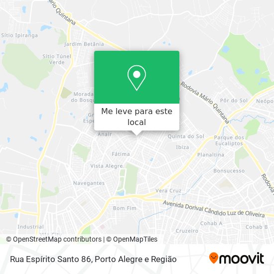 Rua Espírito Santo 86 mapa