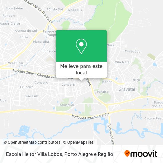 Escola Heitor Villa Lobos mapa