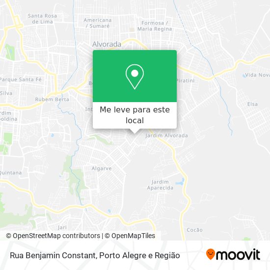 Rua Benjamin Constant mapa