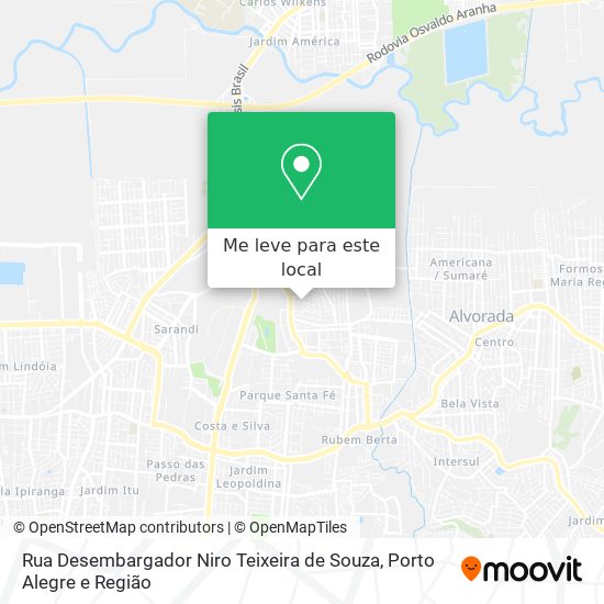 Rua Desembargador Niro Teixeira de Souza mapa