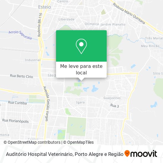 Auditório Hospital Veterinário mapa