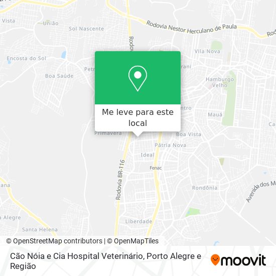 Cão Nóia e Cia Hospital Veterinário mapa