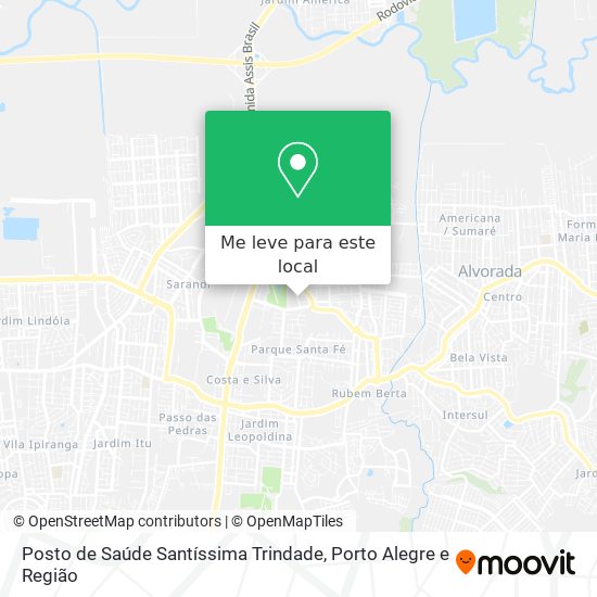 Posto de Saúde Santíssima Trindade mapa