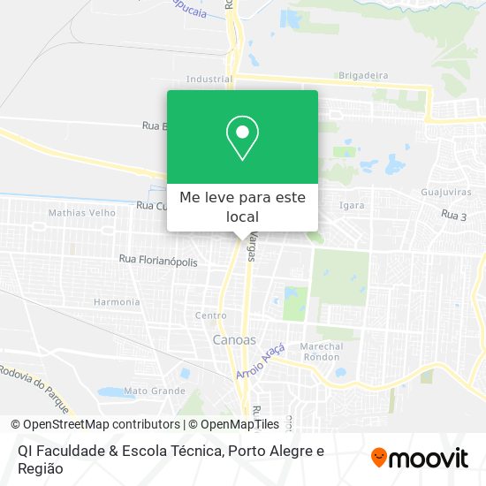 QI Faculdade & Escola Técnica mapa