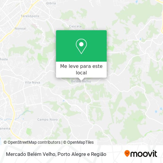 Mercado Belém Velho mapa