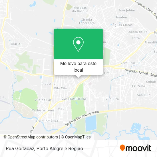 Rua Goitacaz mapa