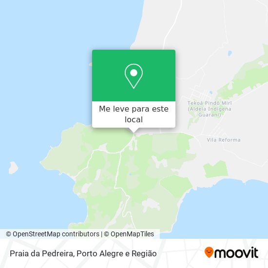 Praia da Pedreira mapa