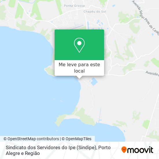 Sindicato dos Servidores do Ipe  (Sindipe) mapa