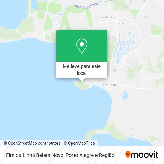 Fim da Linha Belém Novo mapa