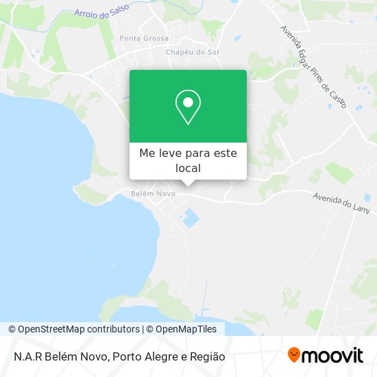 N.A.R Belém Novo mapa
