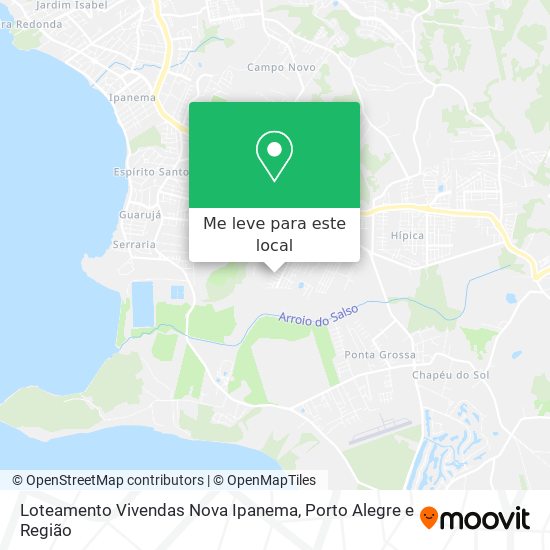 Loteamento Vivendas Nova Ipanema mapa