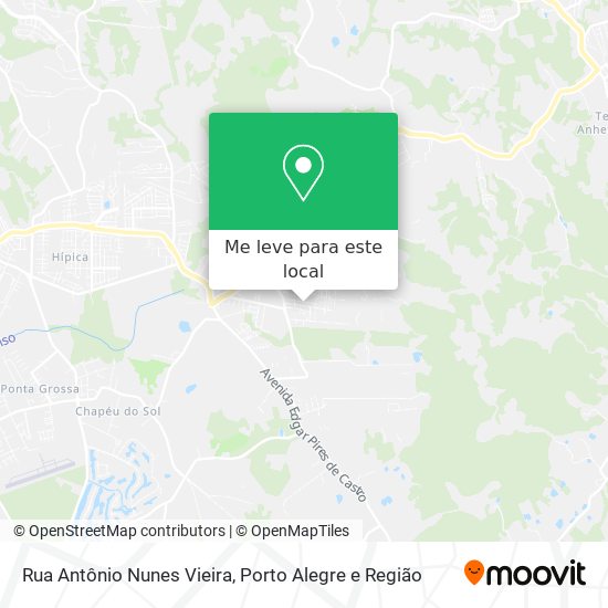 Rua Antônio Nunes Vieira mapa