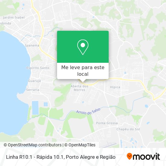 Linha R10.1 - Rápida 10.1 mapa