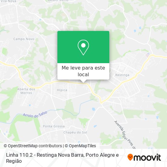 Linha 110.2 - Restinga Nova Barra mapa