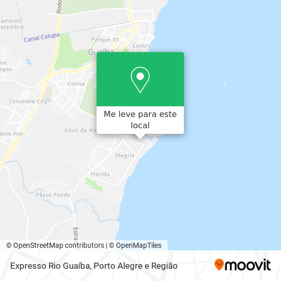 Expresso Rio Guaíba mapa