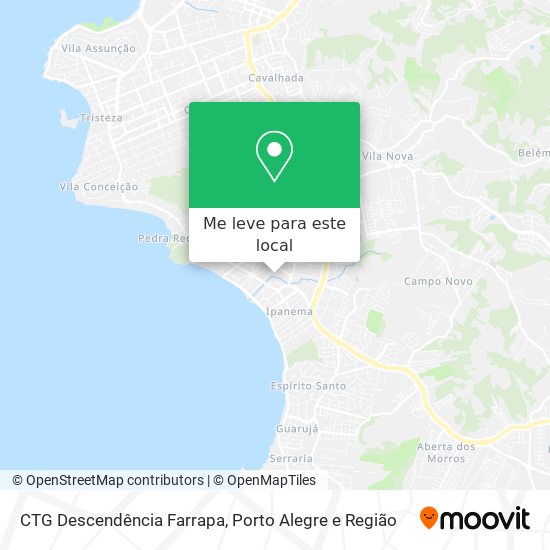 CTG Descendência Farrapa mapa