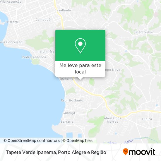 Tapete Verde Ipanema mapa