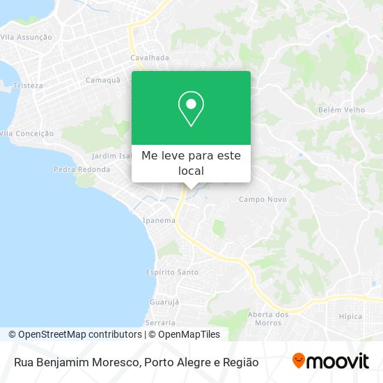 Rua Benjamim Moresco mapa