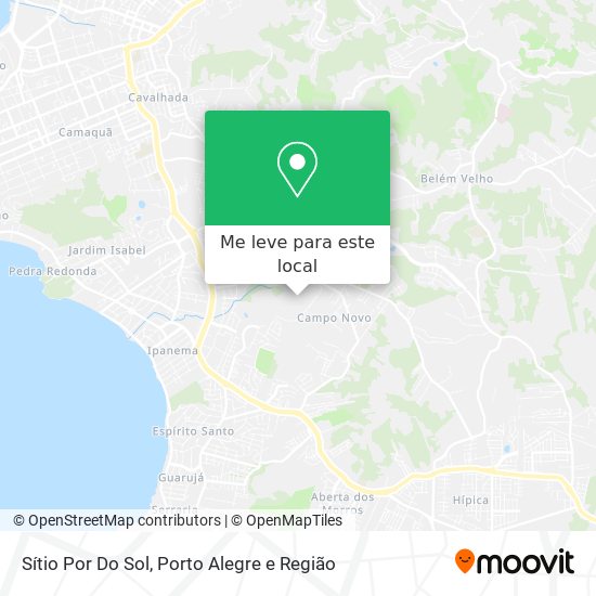 Sítio Por Do Sol mapa