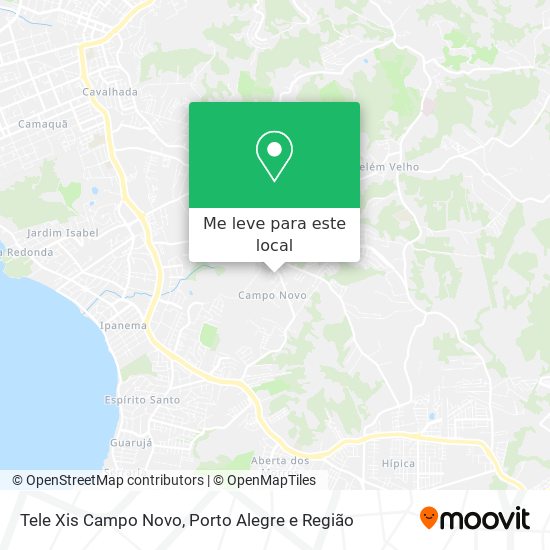 Tele Xis Campo Novo mapa