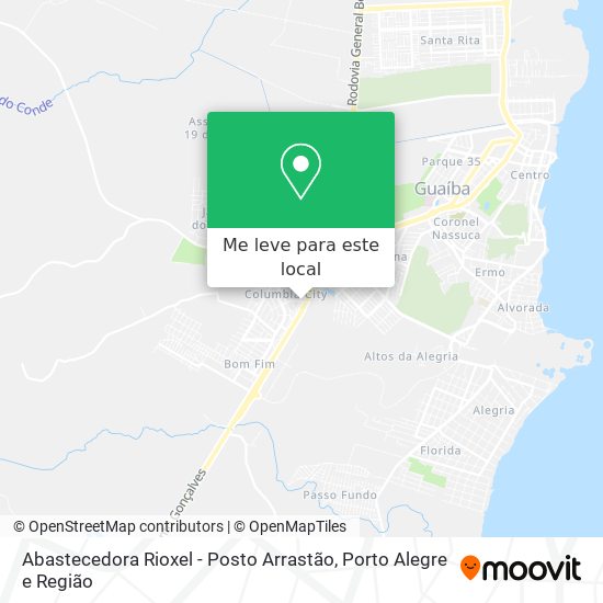 Abastecedora Rioxel - Posto Arrastão mapa