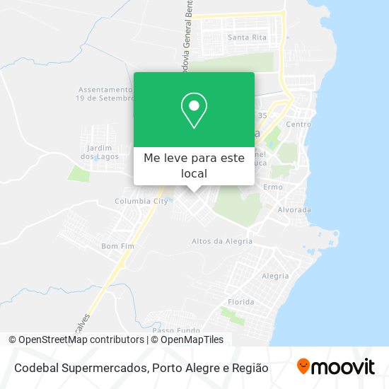 Codebal Supermercados mapa