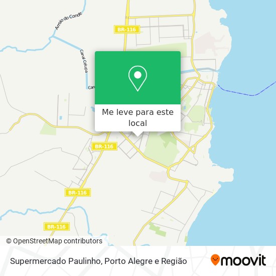 Supermercado Paulinho mapa