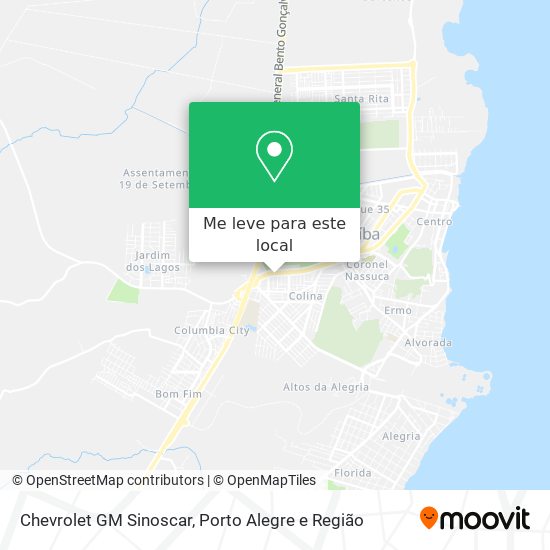 Chevrolet GM Sinoscar mapa