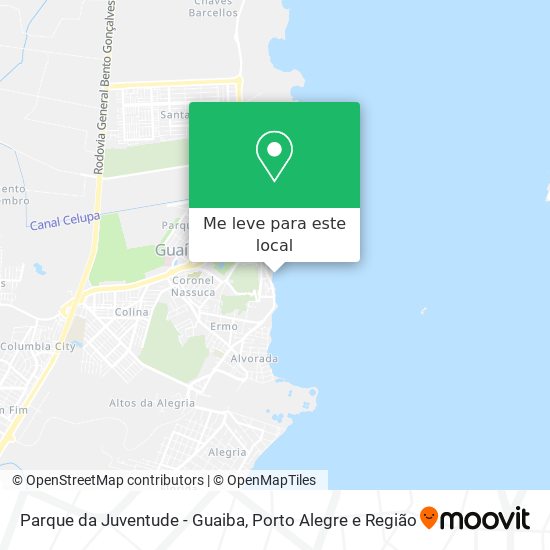 Parque da Juventude - Guaiba mapa
