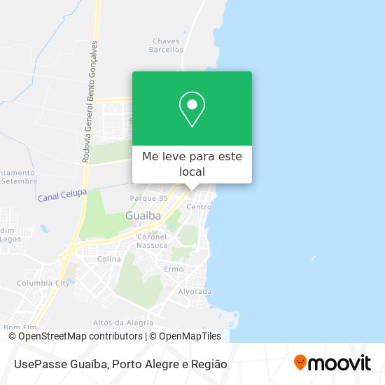 UsePasse Guaíba mapa